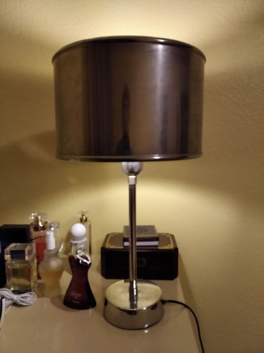 Candeeiro de secretária em latão,vintage