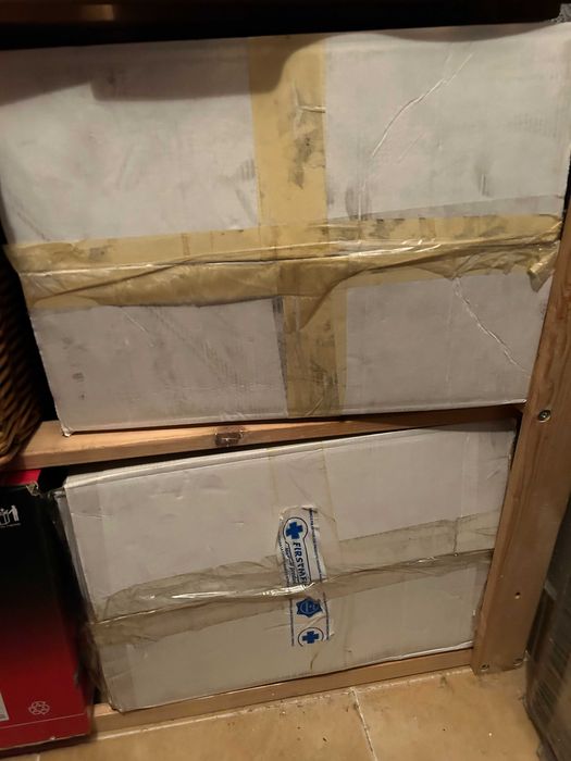 Lote de 2 Cadeiras giratórias e elevatórias em azul NOVAS