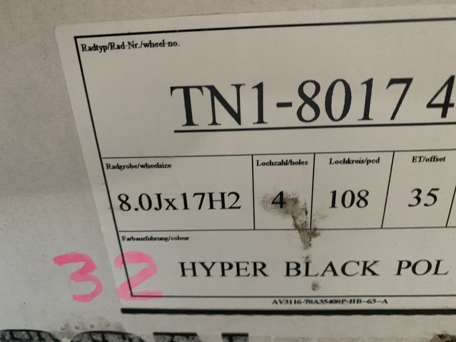 Нові диски R17 Ford 4*108, dia 63.4, ET35 Tomason