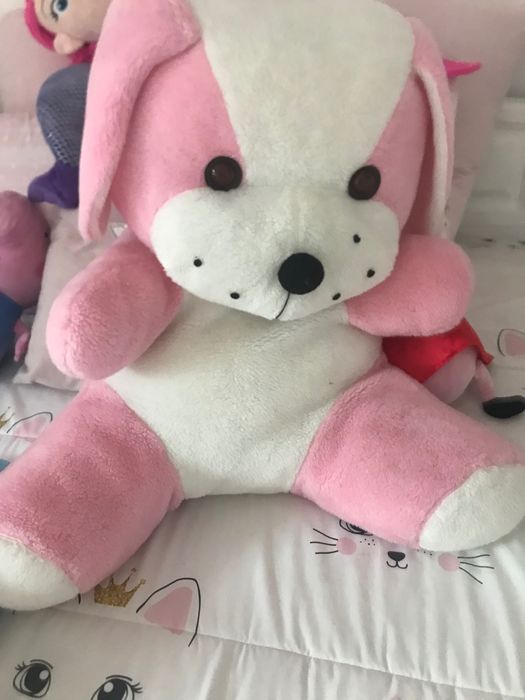 Urso peluche rosa