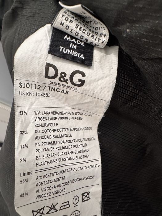 D&G Dolce & Gabbana – vintage marynarka wełniana (IT40 / S)