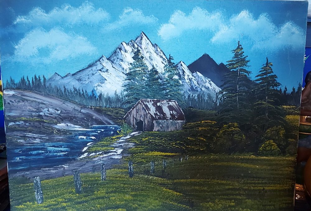 Картина маслом природа