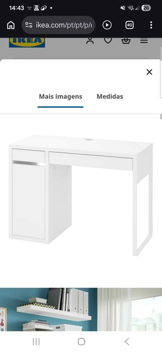 Secretária Ikea branca
