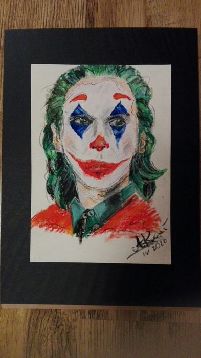 Joker obraz pastela