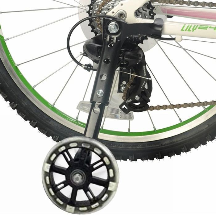 Kółka Podporowe Boczne Do Roweru 12-20" Led Świecące Kolorowe