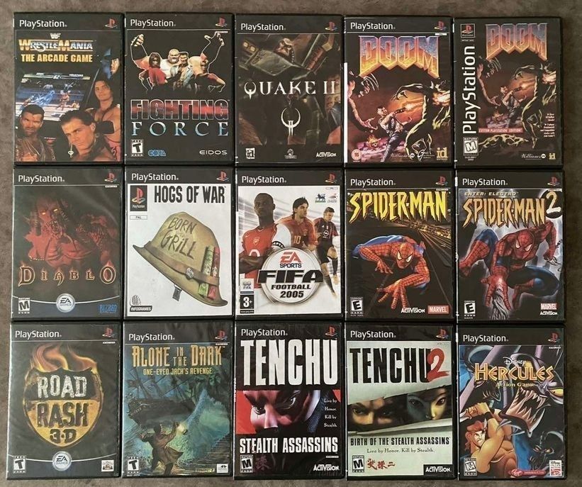 Коллекція ігор для Sony PlayStation 1/PS1/PSone/ПС1 (Хітові Іграшки).