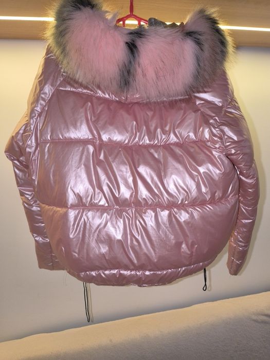 Piękna dwustronna zimowa kurtka damska M/L