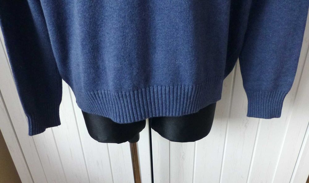 Debenhams elegancki granatowy męski kardigan L XL