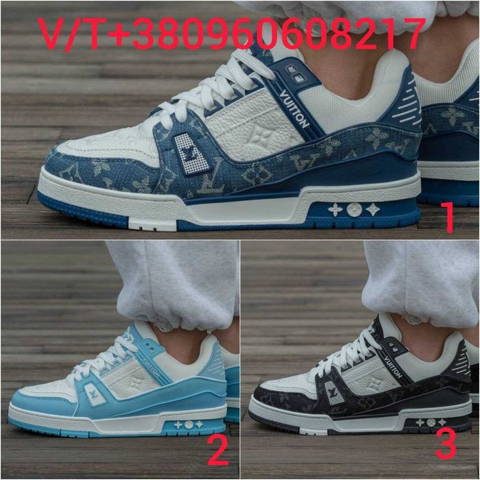 Кросівки Louis Vuitton Trainer Sneakers 37-45 (Оплата при отриманні)