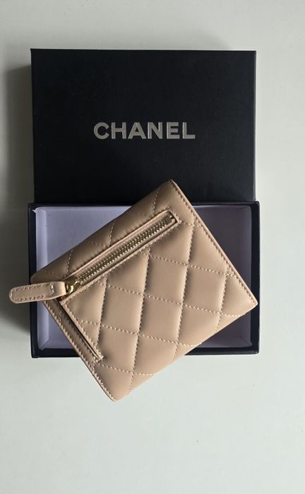 Portfel mały w pudełku skóra naturalna