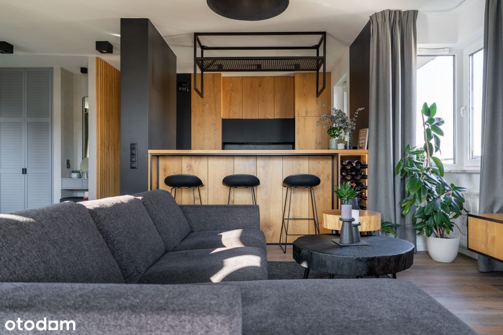 3 pokoje, styl loft premium centrum Woli, otwarta sypialnia - Widok 3
