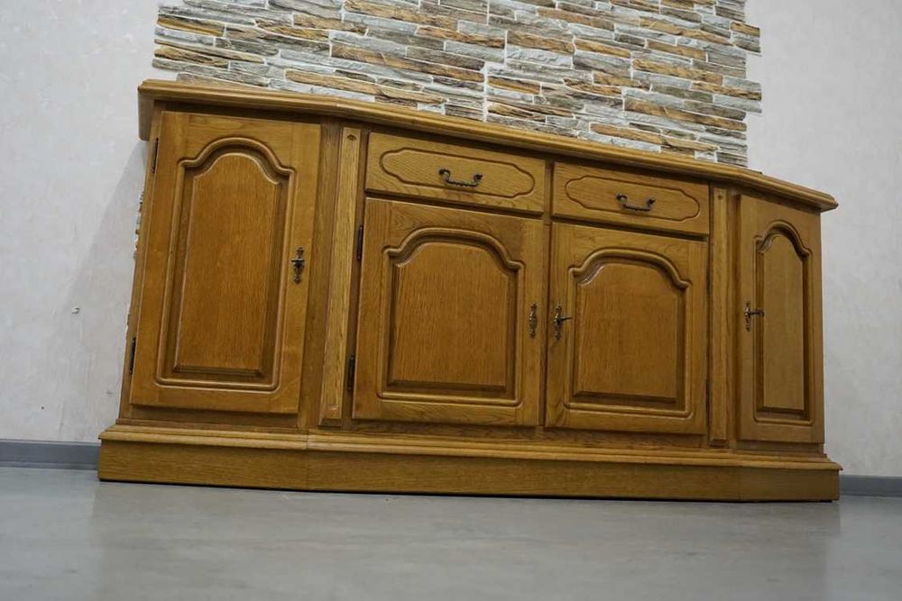 Komoda Dębowa 4 Drzwiowa 2 szuflady szer. 185 cm   ( P-1345 )