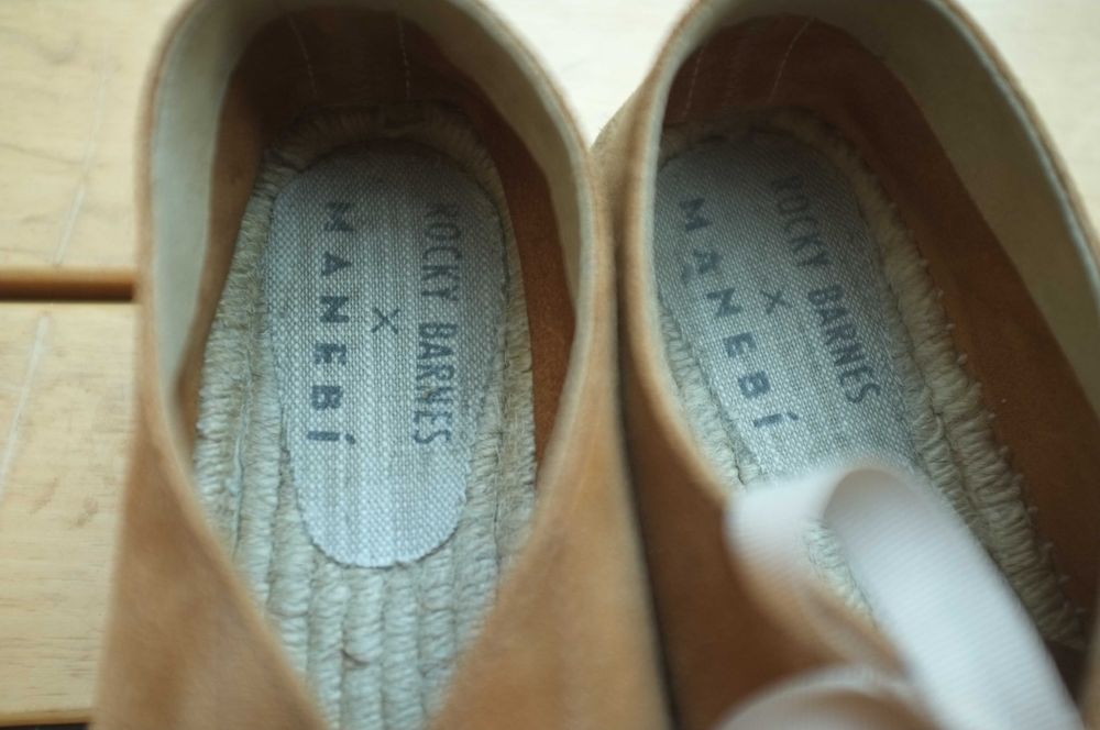 Espadryle Rocky Barnes & Manebi na słoninie zamszowe 41 skórzane