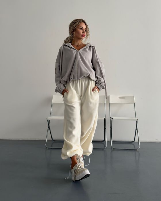 Флісові штани Flame of Desire з затяжками знизу