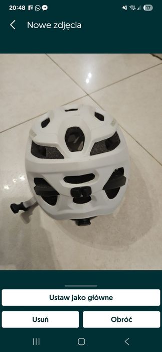 Kask Decathlon rockrider biały rowerowy 55-59 cm