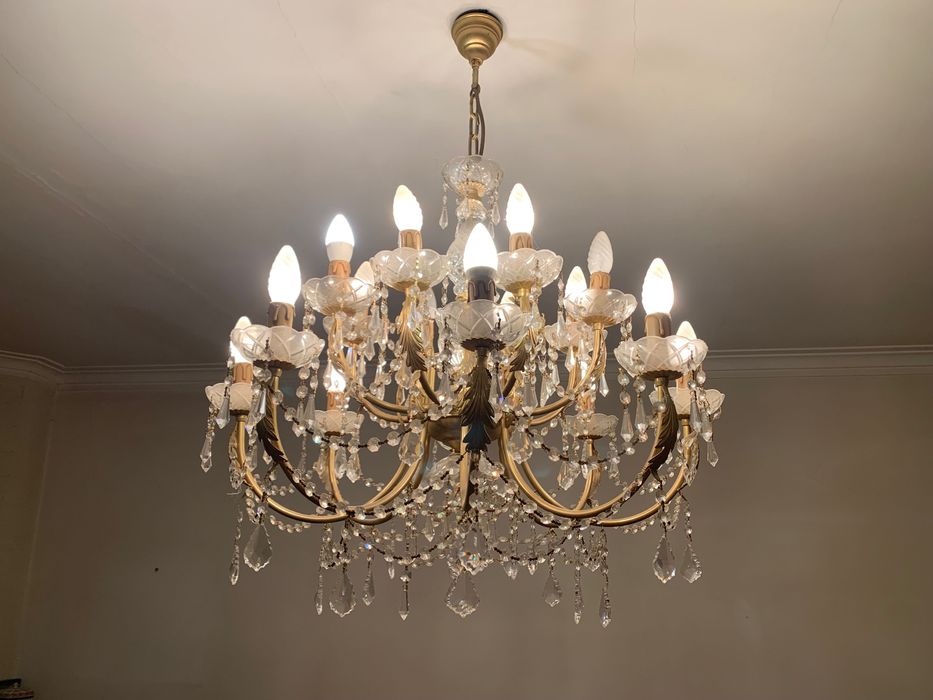 Lustre italiano estilo murano