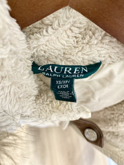 Kurtka puch pierze kremowa lauren Ralph XS/S