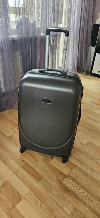 Валіза велика XL темно-сіра