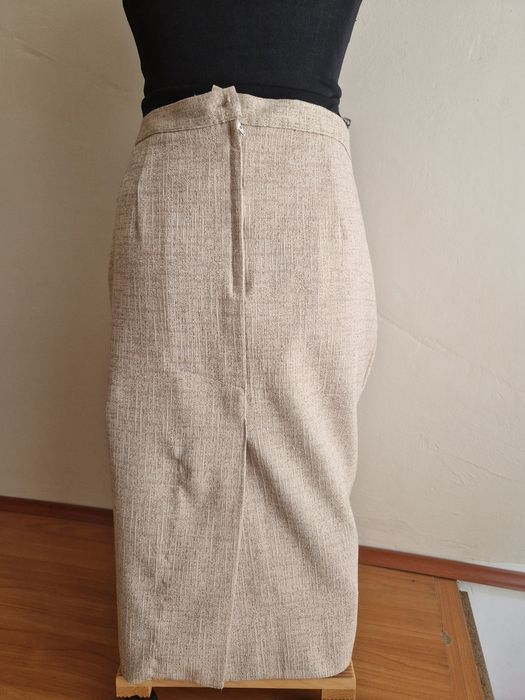 Spódnica beżowa midi - XL