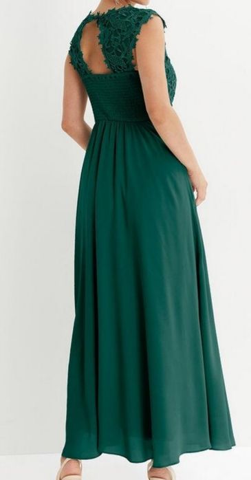 Nowa sukienka 46 xxxl wesele koronka koronkowa maxi długa świadkowa