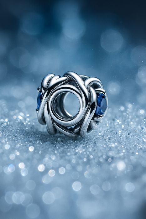 Nowy Pandora CHARMS Zawieszka Srebrna do Pandora APART Koralik