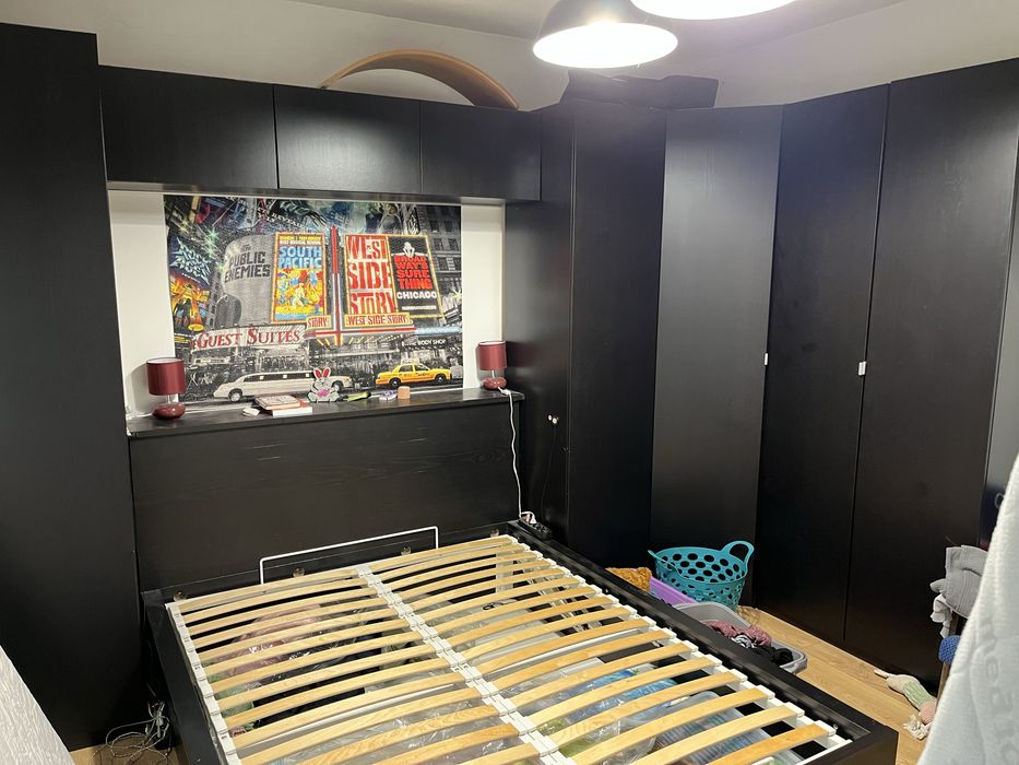 IKEA meble do sypialni Łóżko Malm, PAX Szafy