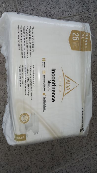 Fraldas de adulto XL 25 unidades