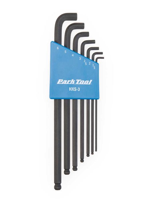 conjunto de chaves sextavadas Park Tool HXS-3 Stubby Hex Wrench Set