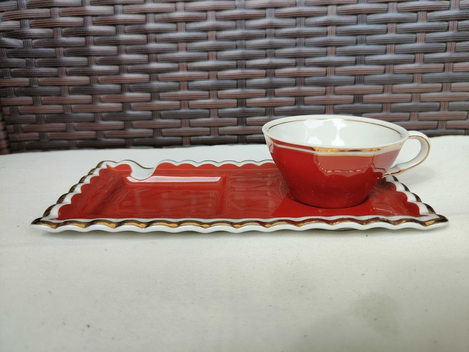 Conjunto | Chávena de Café + Cinzeiro | Fábrica Elecrto-Cerâmica