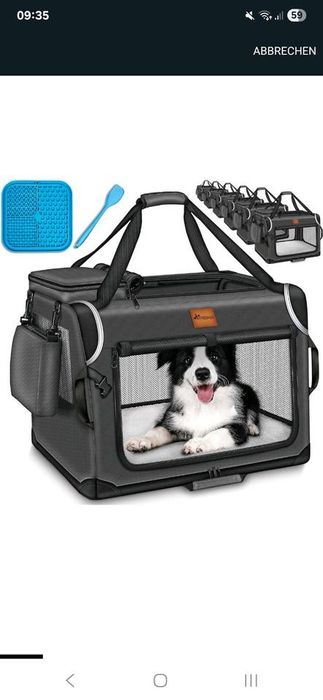 Składana torba transportowa dla zwierząt.