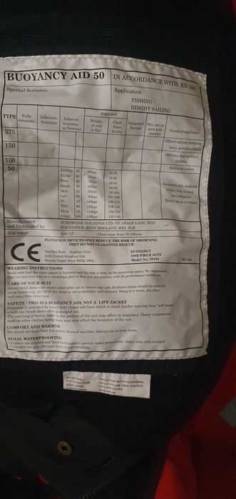 Спасательный костюм Sundridge Fishing Floatation Suits