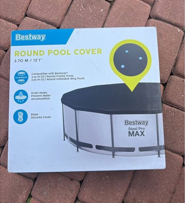 Plandeka na basen. 12”.Nowa