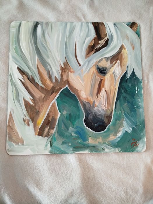 Картина Лошадь.Розмір 40*40.Не по номерам.