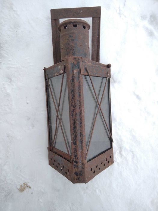 Фонарь свечной железнодорожный старинный СССР. Ліхтар свічний залізнич