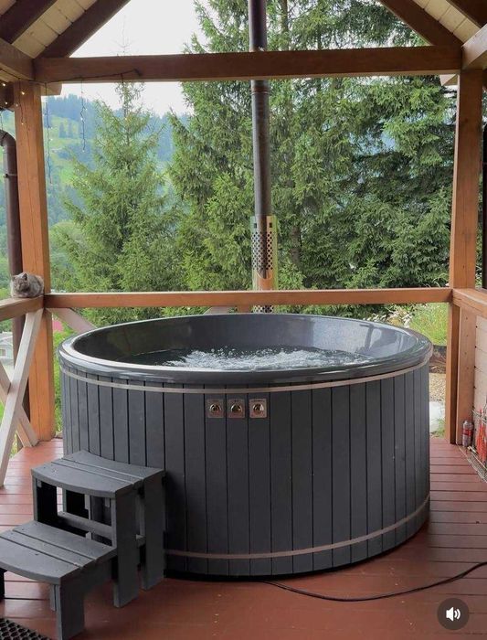 Вуличне джакузі на дровах. Чан від виробника.