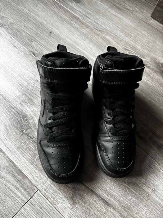 Buty sneakersy nike COURT BOROUGH MID 2  wysokie czarne rozmiar 37,5