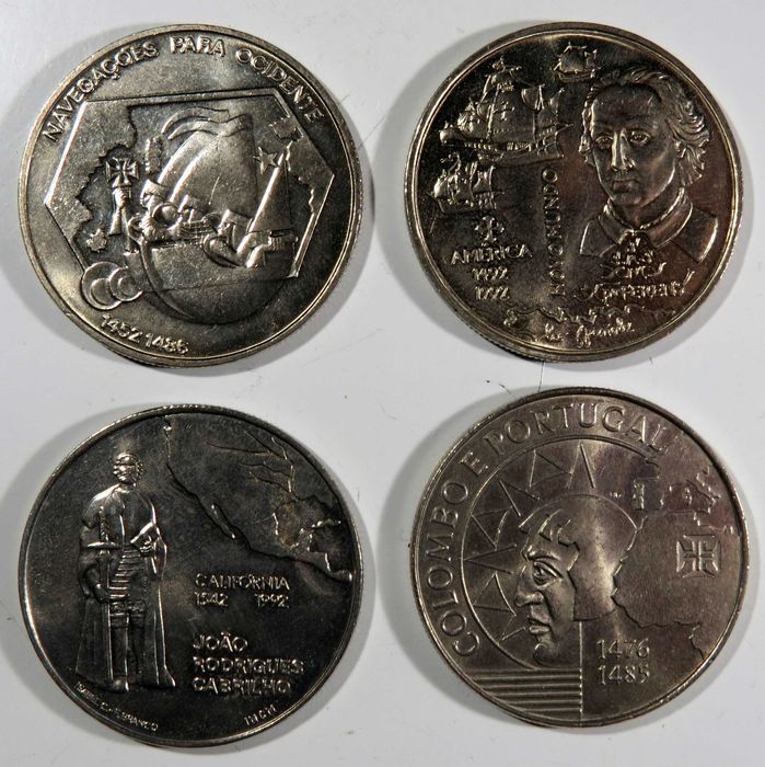Moedas Republica Portuguesa - III Série Descobrimentos Portugueses.