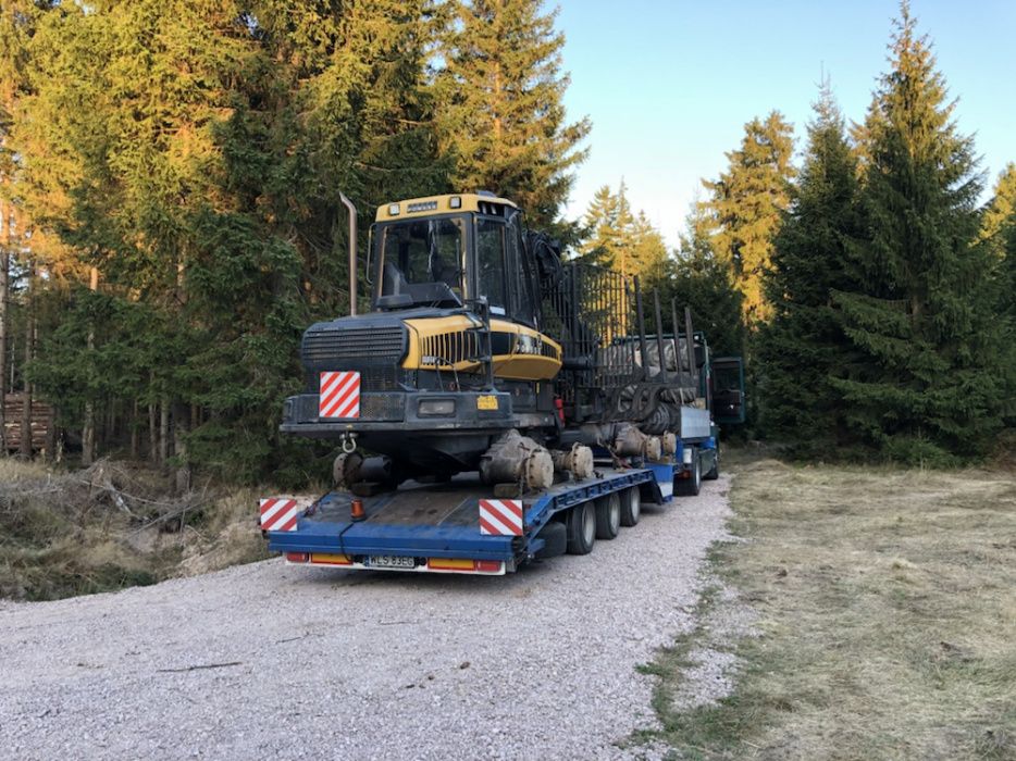 Transpoty Ciagnikow siodłowych koparek maszyn rolniczych