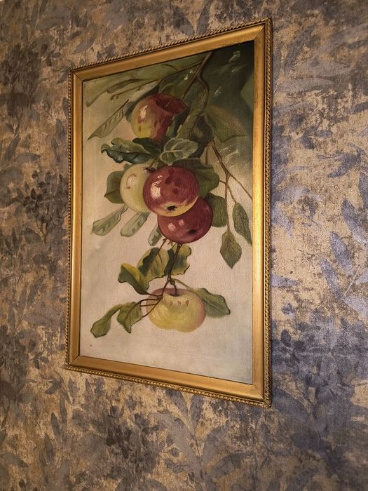 Obraz olejny na płótnie "Jabłka".