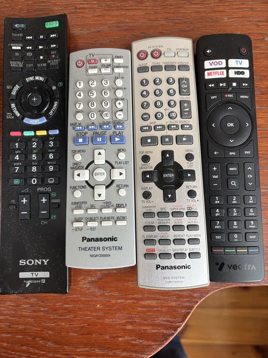 Piloty do Sony, Panasonic, UPC, DGM, ALOW