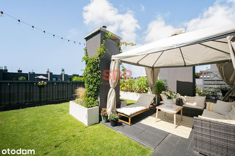 Ogród 80 m² na dachu | Pełne światła | 4 pok z balkonem