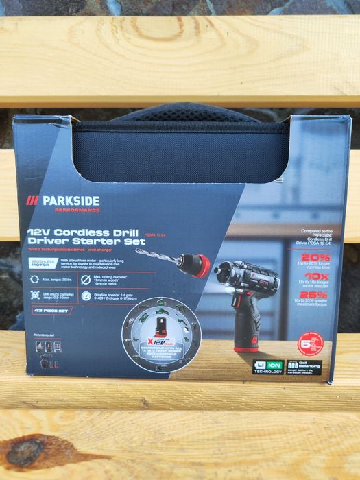 Акумуляторний дриль-шуруповерт PARKSIDE PERFORMANCE PBSPA 12 E4