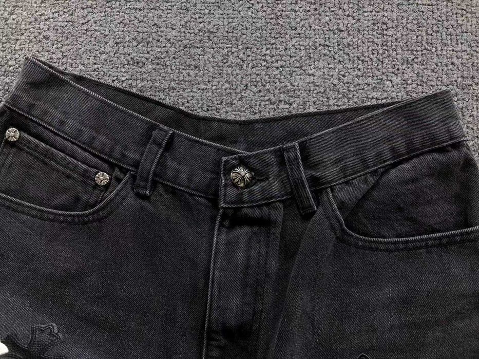 Джинси Chrome Hearts з нашивками хрестів штаны джинсы Хром Хартс