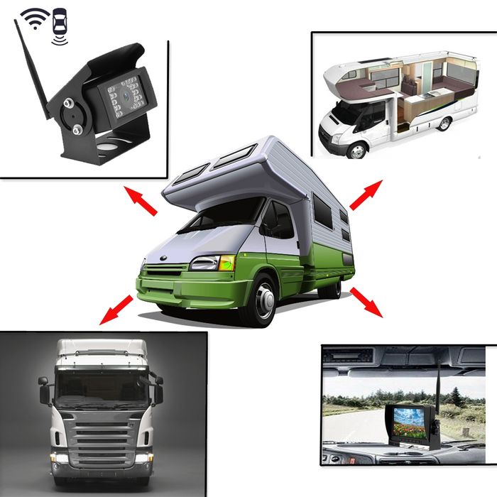 Conjunto 2 Câmaras traseiras wireless e monitor 7 polegadas NOVO