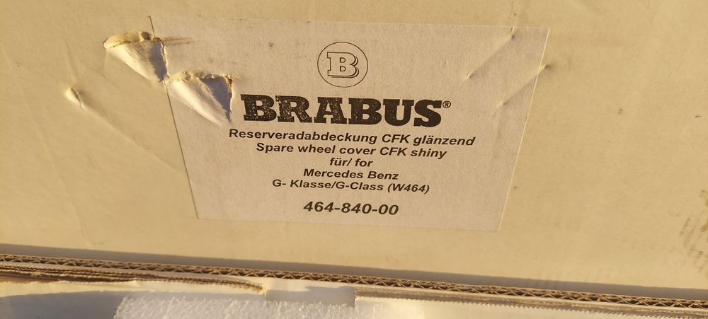 Накладка запасного колеса mercedes benz g klasse w464 чохол brabus