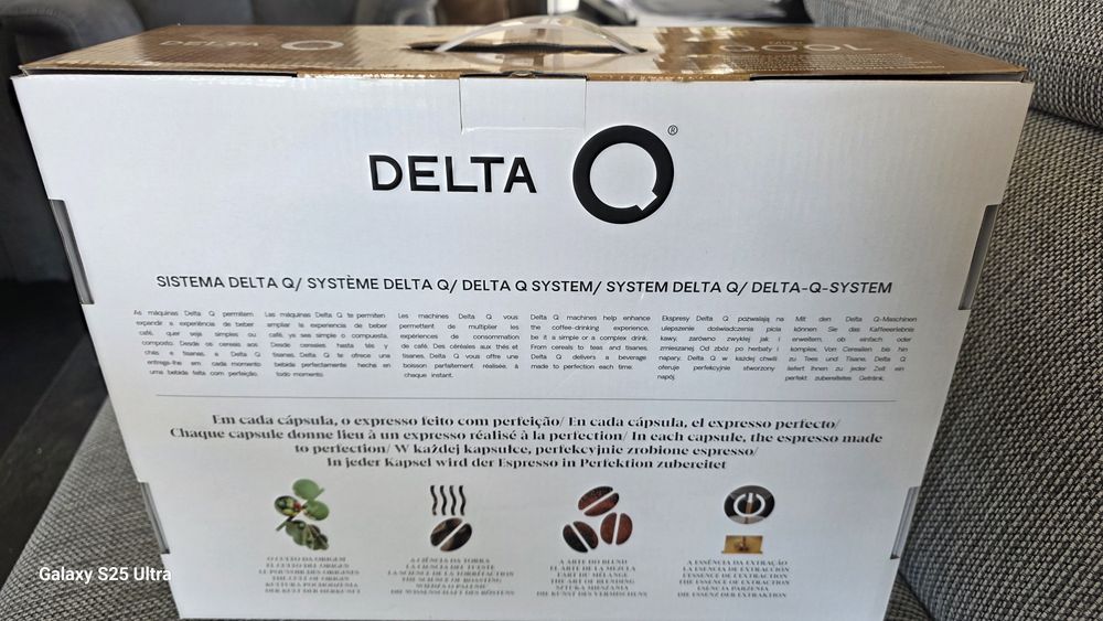 Automatyczny ekspres do kawy Delta Qool Mini nowy model w kartonie + 2 kapsułki