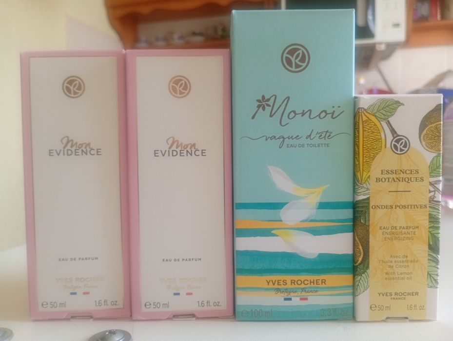 Парфюмерная вода Monoi,Mon Evidence,Ondes positives Yves Rocher, Ив Роше
