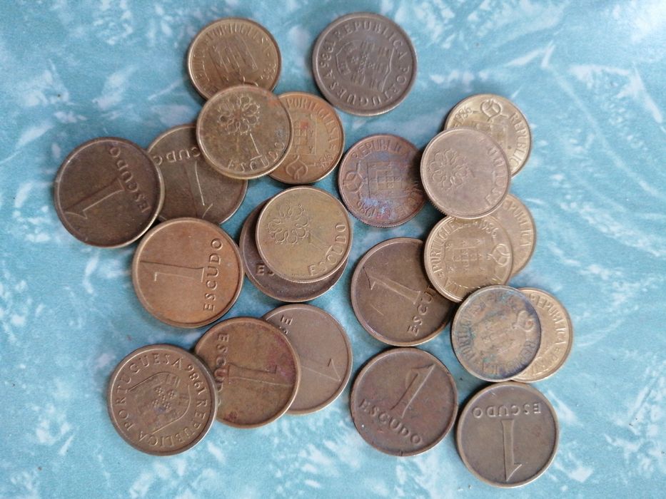 428 moedas 1 escudo, anos 1981 a 2000