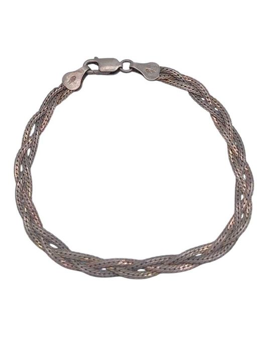 Srebrna bransoletka 925p / 4,30g / dł. 18,5 cm