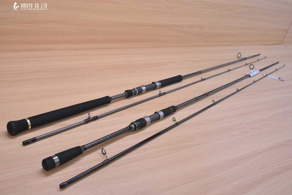 Спінінги: TICT SRAM EXR-57S-sis та 66T-sis, Gamakatsu LUXXE Yoihime Hana S66ML, Xesta Black Star 2nd-S57, EverGreen, Major Craft CRX-902, Alpha Tackle